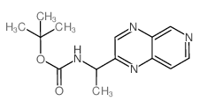 tert-butyl (1-(pyrido[3,4-b]pyrazin-2-yl)ethyl)carbamate Structure