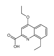 4-ethoxy-8-ethylquinoline-2-carboxylic acid结构式