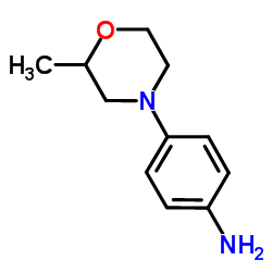 4-(2-Methyl-4-morpholinyl)aniline Structure