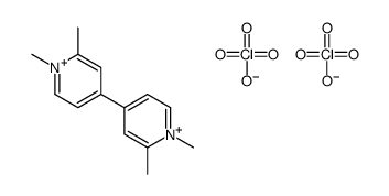 4-(1,2-dimethylpyridin-1-ium-4-yl)-1,2-dimethylpyridin-1-ium,diperchlorate结构式