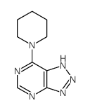 3H-1,2,3-Triazolo[4,5-d]pyrimidine,7-(1-piperidinyl)-结构式