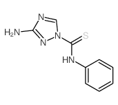 3-amino-N-phenyl-1,2,4-triazole-1-carbothioamide结构式