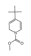 4-t-butyl-N-carbomethoxy-1,2-dihydropyridine结构式