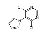 4,6-dichloro-5-pyrrol-1-ylpyrimidine Structure