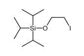 2-iodoethoxy-tri(propan-2-yl)silane结构式