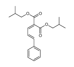 bis(2-methylpropyl) 2-cinnamylidenepropanedioate Structure