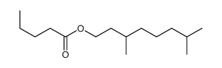 3,7-dimethyloctyl valerate Structure