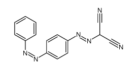 2-[(4-phenyldiazenylphenyl)diazenyl]propanedinitrile Structure