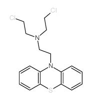 2-chloro-N-(2-chloroethyl)-N-(2-phenothiazin-10-ylethyl)ethanamine结构式