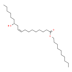 decyl (R)-12-hydroxyoleate structure