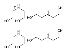 bis[[2,2'-iminobis[ethanolato]](1-)-N,O]bis[[2,2'-iminobis[ethanolato]](1-)-O]titanium structure