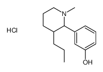 3-(1-methyl-3-propylpiperidin-2-yl)phenol,hydrochloride结构式