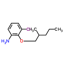 3-Chloro-2-[(2-methylpentyl)oxy]aniline结构式