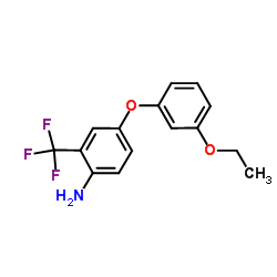 4-(3-Ethoxyphenoxy)-2-(trifluoromethyl)aniline结构式