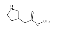 Methyl 2-(pyrrolidin-3-yl)acetate Structure
