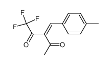 1,1,1-trifluoro-3-(4-methylbenzylidene)pentane-2,4-dione Structure
