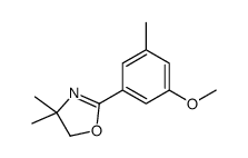 2-(3-methoxy-5-methylphenyl)-4,4-dimethyl-5H-1,3-oxazole结构式