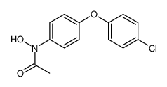 N-[4-(4-chlorophenoxy)phenyl]-N-hydroxyacetamide Structure