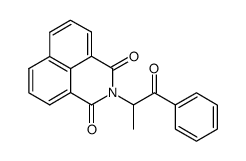 2-(1-methyl-2-oxo-2-phenyl-ethyl)-benzo[de]isoquinoline-1,3-dione Structure
