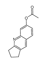 6-acetoxy-2,3-dihydro-1H-cyclopenta[b]quinoline结构式