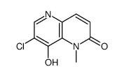 7-chloro-8-hydroxy-1-methyl-1,5-naphthyridin-2(1H)-one结构式