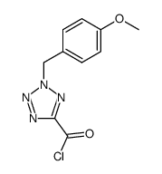2-(4-methoxybenzyl)-2H-tetrazole-5-carbonyl chloride Structure