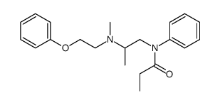 N-{2-[Methyl-(2-phenoxy-ethyl)-amino]-propyl}-N-phenyl-propionamide Structure