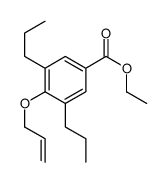 ethyl 4-prop-2-enoxy-3,5-dipropylbenzoate Structure