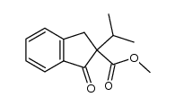 2-isopropyl-2-(methoxycarbonyl)-1-indanone结构式