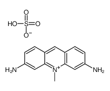 hydrogen sulfate,10-methylacridin-10-ium-3,6-diamine Structure