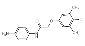 N-(4-Aminophenyl)-2-(4-chloro-3,5-dimethylphenoxy) acetamide Structure