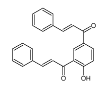 1-[4-hydroxy-3-(3-phenylprop-2-enoyl)phenyl]-3-phenylprop-2-en-1-one结构式