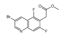 (3-Bromo-5,7-difluoro-quinolin-6-yl)-acetic acid Methyl ester structure