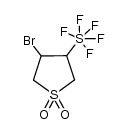 3-bromo-4-(pentafluorosulfanyl)-sulfolan结构式