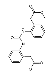 methyl 2-[2-({[2-(2-methoxy-2-oxoethyl)anilino]carbonyl}amino)phenyl]acetate Structure