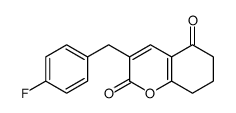 3-[(4-fluorophenyl)methyl]-7,8-dihydro-6H-chromene-2,5-dione Structure