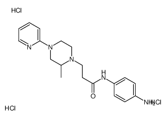 N-(4-aminophenyl)-3-(2-methyl-4-pyridin-2-ylpiperazin-1-yl)propanamide,trihydrochloride Structure