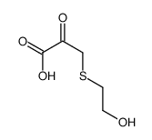 3-(2-hydroxyethylsulfanyl)-2-oxopropanoic acid Structure