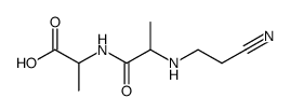 Alanine,N-(2-cyanoethyl)alanyl- (9CI) structure