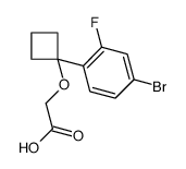 2-[1-(4-bromo-2-fluorophenyl)cyclobutyl]oxyacetic acid Structure