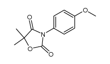 5,5-dimethyl-N-(4-methoxyphenyl)oxazolidine-2,4-dione Structure