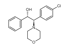 erythro-2-morpholino-2-(4-chlorophenyl)-1-phenylethanol Structure