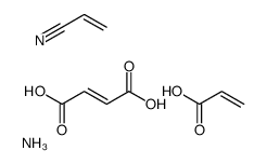 azanium,(Z)-but-2-enedioic acid,prop-2-enenitrile,prop-2-enoate结构式