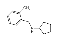 N-[(2-methylphenyl)methyl]cyclopentanamine Structure