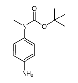 (4-氨基苯基)甲基氨基甲酸叔丁酯结构式