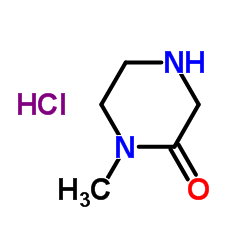 1-Methyl-2-piperazinone hydrochloride (1:1) structure