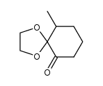 10-methyl-1,4-dioxaspiro[4.5]decan-6-one结构式