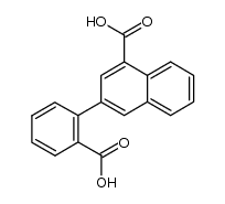 3-(2-carboxy-phenyl)-[1]naphthoic acid结构式