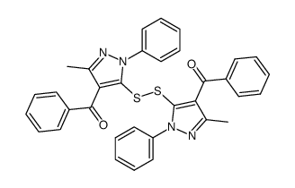 bis-(4-benzoyl-5-methyl-2-phenyl-2H-pyrazol-3-yl)-disulfide结构式