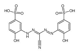 1,5-di(2-hydroxyl-5-sulfophenyl)-3-cyanoformazan结构式